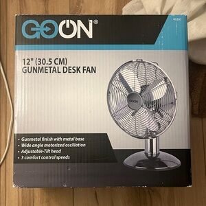 Gunmetal Desk Fan